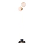 Vesper Floor Lamp - Satin Brass / Satin White
