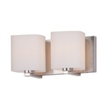 Wrap Bathroom Vanity Light - Satin Nickel / Satin White