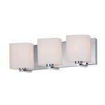 Wrap Bathroom Vanity Light - Polished Chrome / Satin White