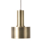 Disc Pendant - Brass Socket / Brass Shade