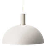 Dome Pendant - Light Grey Socket / Light Grey Shade