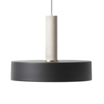 Record Pendant - Light Grey / Black