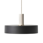 Record Pendant - Light Grey / Black
