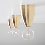 Valo Ceiling Light Fixture - Brushed Brass
