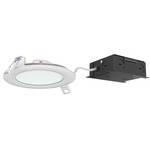 Ultra Thin 4IN RD Color Select Panel Downlight Trim - Matte White