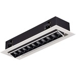 Micro Multiples Adjustable Downlight with Housing - Matte White / Black