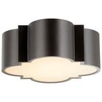 Wyatt Ceiling Light Fixture - Noir / Opal