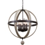 Harper Indoor / Outdoor Chandelier - Florence Gold / Clear