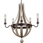 Harper Indoor / Outdoor Chandelier - Florence Gold / Clear