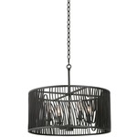 Morre Convertible Pendant / Semi Flush - Black Iron