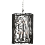 Morre Tall Pendant - Black Iron