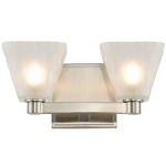 Weston Bathroom Vanity Light - Glazed Nickel / Frosted