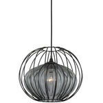 Emilia Sphere Outdoor Pendant - Stainless Steel / Clear