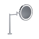 Baci Senior Through Counter Double Arm Mirror - Satin Nickel / Mirror