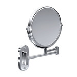 Baci Basic 1X/5X Double Arm Wall Mirror - Chrome / Mirror