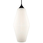 Marquise Grand Pendant - Black / Opaline