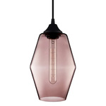 Marquise Petite Pendant - Black / Fig