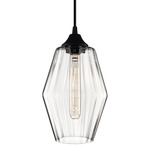 Marquise Petite Pendant - Black / Crystal Optique