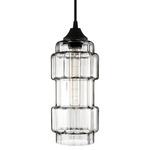 Muralla Pendant - Black / Crystal Optique