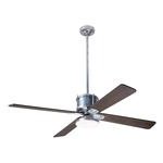 Industry DC Ceiling Fan with Light - Galvanized Steel / Graywash