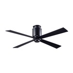 Lapa Flush Ceiling Fan - Dark Bronze / Black