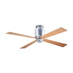Lapa Flush Ceiling Fan - Galvanized Steel / Maple