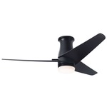 Velo Flush DC Ceiling Fan with Light - Dark Bronze / Dark