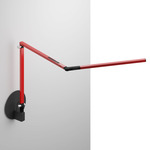 Z-Bar Mini Warm White 3500K LED Desk Lamp - Metallic Black / Red