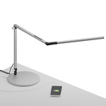 Z-Bar Mini Warm White 3500K LED Desk Lamp - Silver / Silver