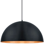 Gaetano Black / Gold Pendant - Black / Black / Gold