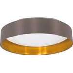 Maserlo Ceiling Light Fixture - Satin Nickel / Cappuccino / Gold