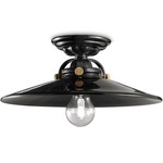 B&W Ceiling Light Fixture - Gloss Black