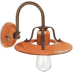 Country Wall Light - Vintage Orange