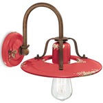 Country Wall Light - Vintage Red