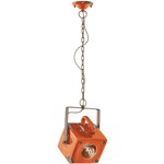 Industrial Spot Light Pendant - Vintage Orange