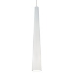 Zenith Freejack Pendant - Satin Nickel / White