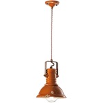 Industrial Bracket Pendant - Vintage Orange