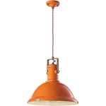 Industrial Bracket Pendant - Vintage Orange