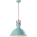 Industrial Bracket Pendant - Vintage Light Blue