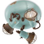 Loft Ceiling Light Fixture - Vintage Light Blue