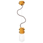 Urban Socket Pendant - Vintage Yellow / Clear