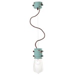 Urban Socket Pendant - Vintage Light Blue / Clear