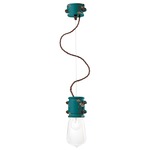 Urban Socket Pendant - Vintage Green / Clear