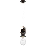 Urban Adjustable Pendant - Vintage Black / Clear