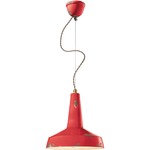 Vague Vintage Industrial Pendant - Vintage Red