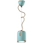 Vintage Cilindro Pendant - Vintage Light Blue