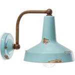 Vintage Industrial Wall Light - Vintage Light Blue