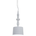 Ali & Baba Pendant - Glossy White / Glossy White Ceramic