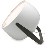 Bag Floor / Table Lamp - Gray / Smooth Glossy White