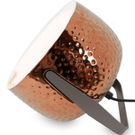 Bag Floor / Table Lamp - Gray / Textured Glossy Bronze